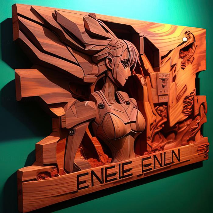 نموذج ثلاثي الأبعاد لآلة CNC ألعاب لعبة St Neon Genesis Evangelion Girlfriend of Steel